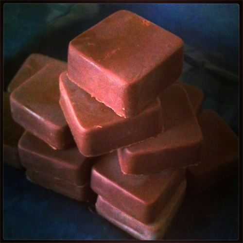 Orange, Coconut, Carob Fudge