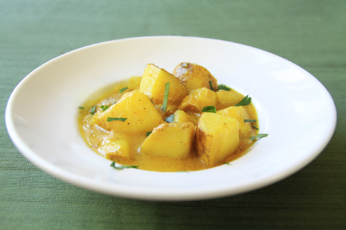Creamy Curried Coconut Potatoes