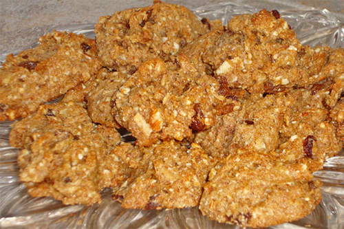 Apple, Psyllium Cookies