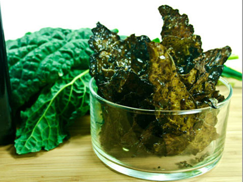 Savory Coconut Oil Kale Chips