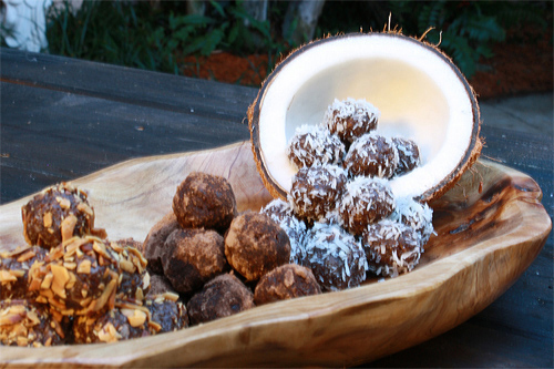 Coconut Date Truffles