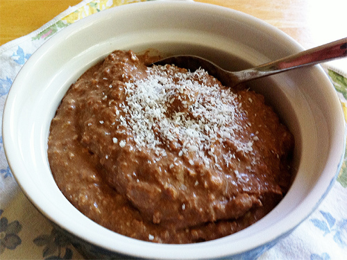 Chocolate, Coconut Overnight Oats