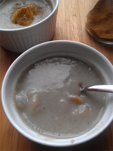 Roasted-Banana, Coconut Pudding