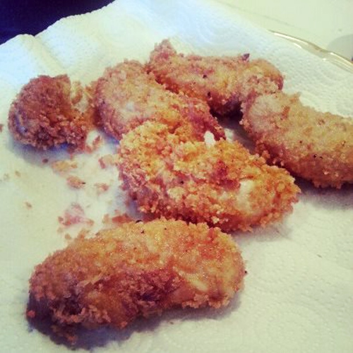 Sweet Tea Fried Chicken Tenders with Coconut Oil