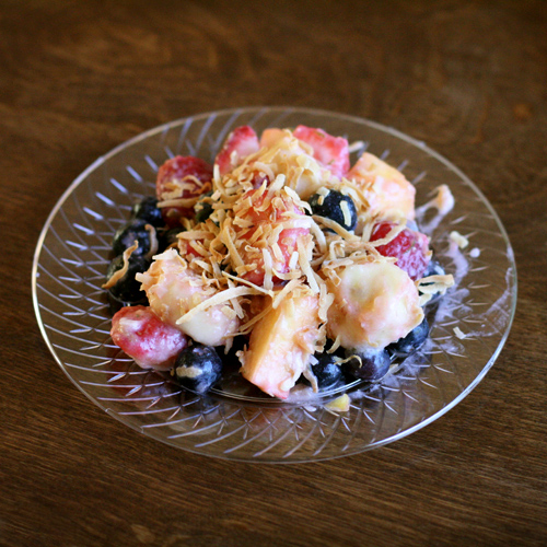 Coconut, Lime Fruit Salad