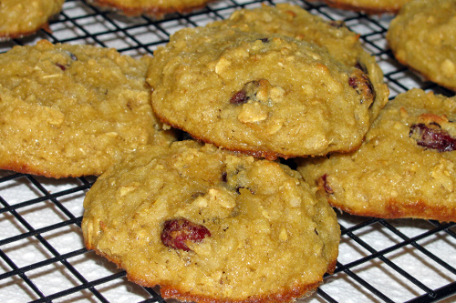 Cranberry, Coconut Cookies