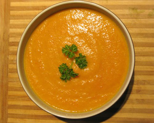 Curry Cream of Carrot Soup