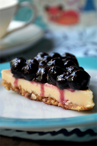 Dairy-Free Blueberry Cheesecake