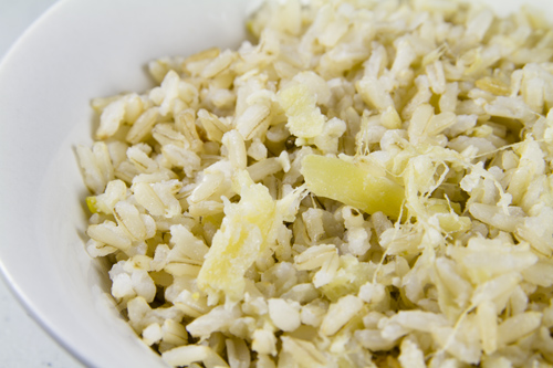 Garlic, Ginger Coconut Rice