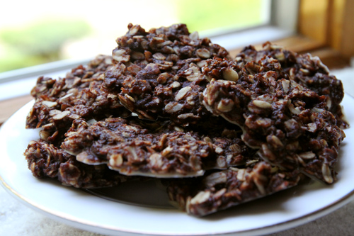No-Bake Chocolate, Coconut, Oatmeal Cookies