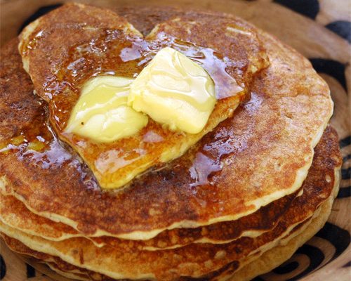 Oatmeal, Cinnamon, Raisin Pancakes