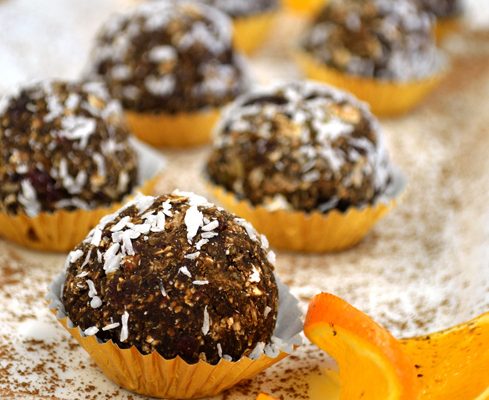 Orange, Coconut, Date Balls