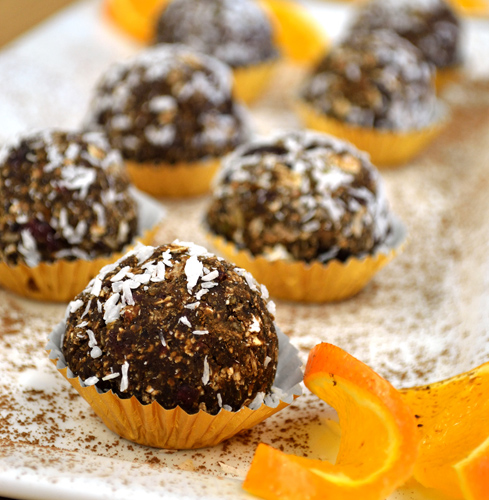 Orange, Coconut, Date Balls
