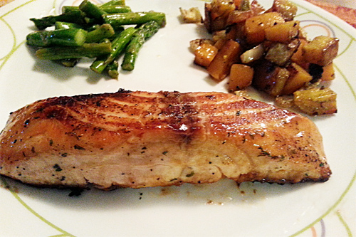 Honey, Ginger Salmon