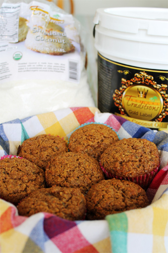 Carrot, Coconut Muffins