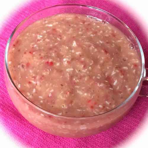 Strawberry, Coconut, Banana Smoothie