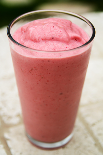 Strawberry, Vanilla, Coconut Smoothie