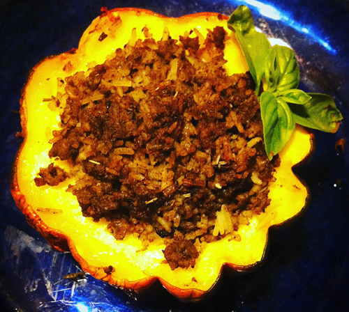 Savory Stuffed Acorn Squash