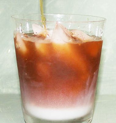 Iced Herbal Mocha Coconut Tea