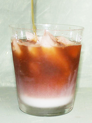 Iced Herbal Mocha Coconut Tea