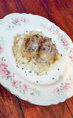 Swedish Meatballs with Turnip Mash