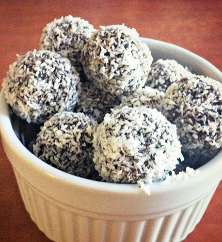 Chocolate Coconut Rolled Truffles