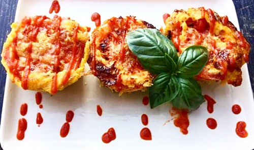 Tomato Basil Crustless Mini Quiches