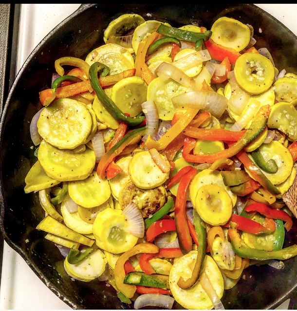 Yellow Squash and Bell Pepper Sauté